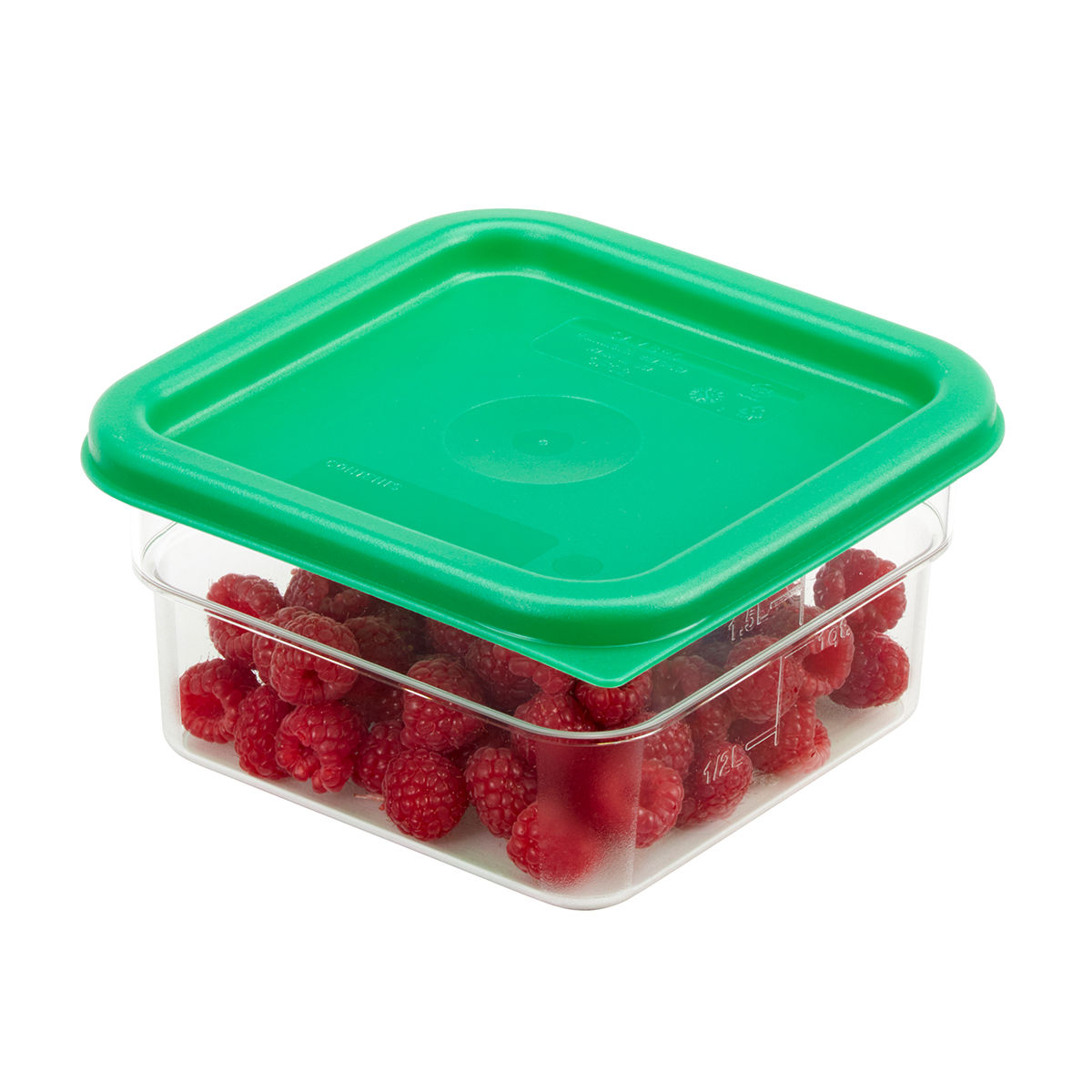 Cambro 2SFSCW135 Translucent CamSquare Food Container 1.9 Litres