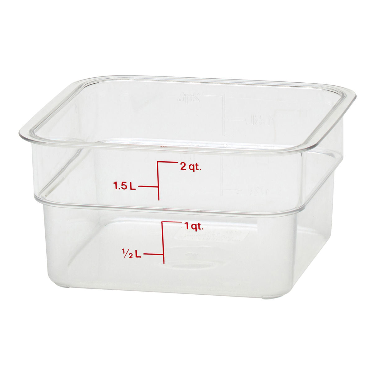 Cambro 2SFSCW135 Translucent CamSquare Food Container 1.9 Litres