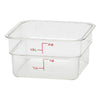 Cambro 2SFSCW135 Translucent CamSquare Food Container 1.9 Litres