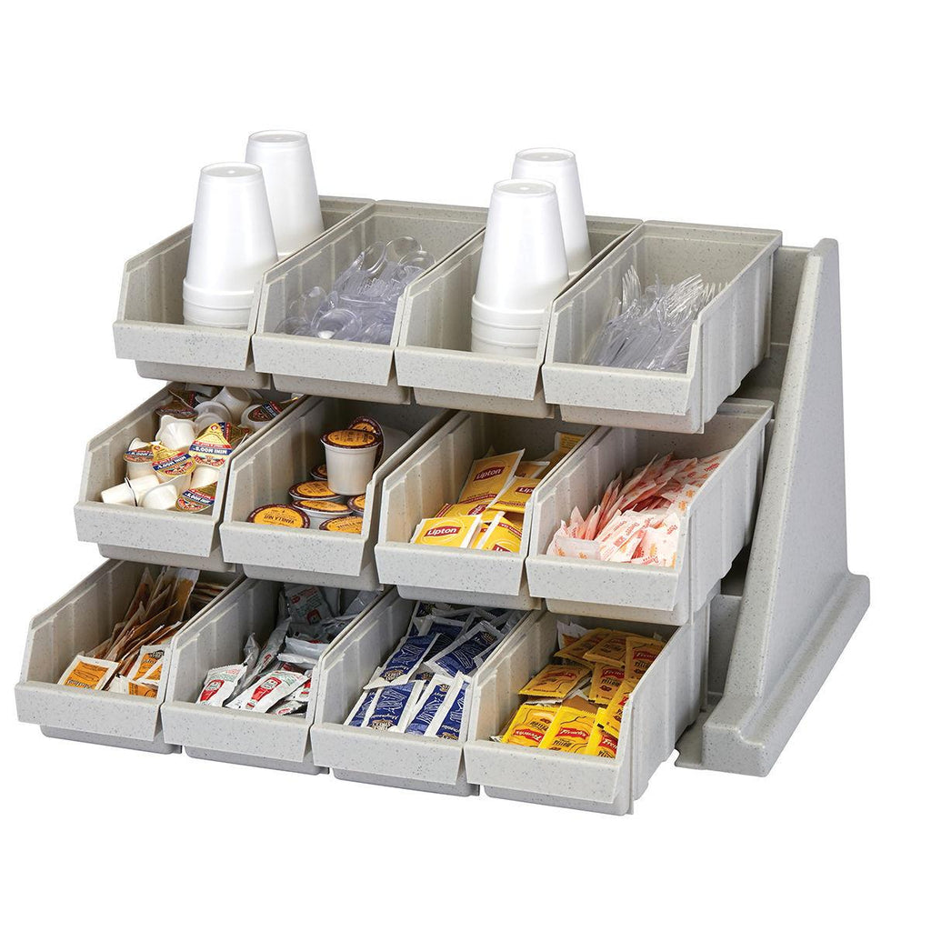 Cambro 12 Bin Condiment Storage Organiser Grey.