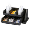 Cambro 6 Bin Condiment Storage Organiser Black