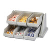 Cambro 6 Bin Condiment Storage Organiser Grey