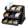 Cambro 9 Bin Condiment Storage Organiser Black