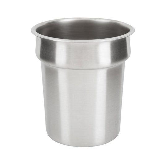 Vollrath Stainless Steel Ø189 x D208mm Bain Marie Round Insert 3.9 Litres.