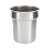 Vollrath Stainless Steel Ø189 x D208mm Bain Marie Round Insert 3.9 Litres.