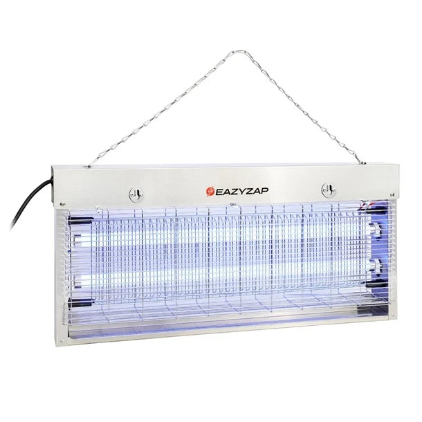 Eazyzap Energy Efficient Stainless Steel LED Fly Killer 150m²
