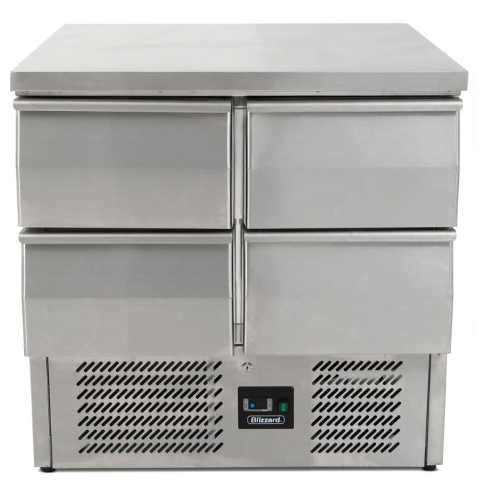 Blizzard BCC2-4D Compact Counter 4 Draw Fridge 1/1GN 240 Litres