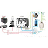 Fracino CON1-LPG Contempo Semi Automatic Dual Fuel 1 Group Espresso Coffee Machine.