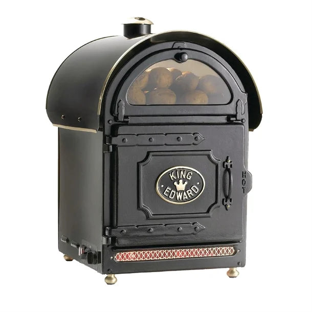 King Edward PB2FV/BLK Large Black Potato Oven 50 Capacity