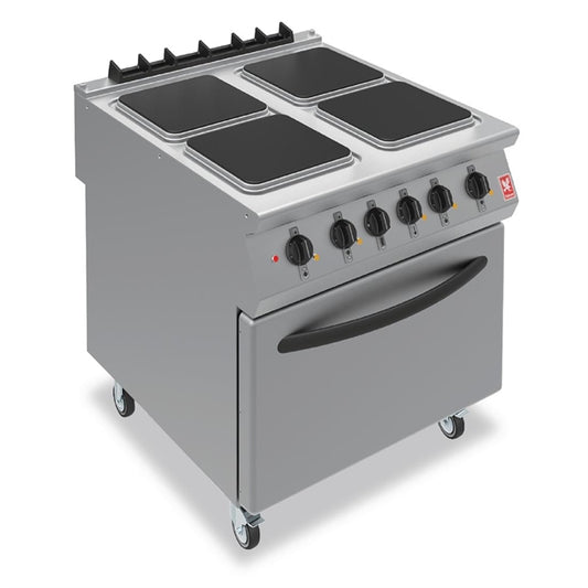 Falcon F900 Series E9184 Electric Four Hotplate Oven Range On Castors 22.3kW