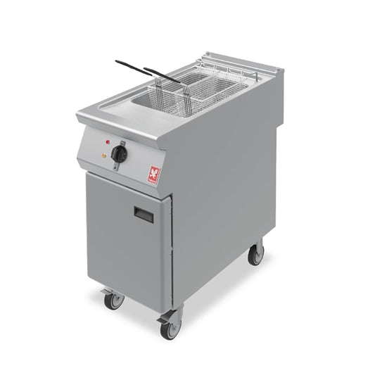 Falcon F900 Series E9341 Single Tank Twin Basket Electric Fryer On Castors 21 Litres