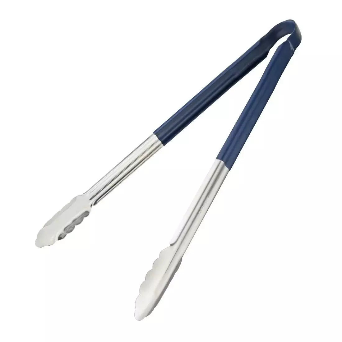 Hygiplas Colour Coded Blue Serving Tongs 405mm