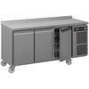 Hoshizaki K 3 A5 DL DL DR C U Three Door Counter Fridge 463 Litres With Splash Back
