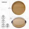 Farberware Build-a-Board Bamboo Round Snack Serving Board 35.5cm