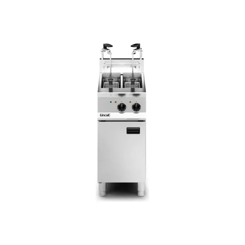 Lincat Opus 800 OE8105/OP Twin Tank Basket Electric Fryer With Oil Filtration 19 Litres