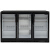 Blizzard LOWBAR3SL Low Height Sliding Triple Door Bottle Cooler 276 Bottles
