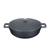MasterClass Cast Aluminium Shallow Black Casserole Dish 4 Litre