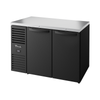 True TBR48-RISZ1-L-B-SS-2 Black Double Door Undercounter Fridge 440 Litres.