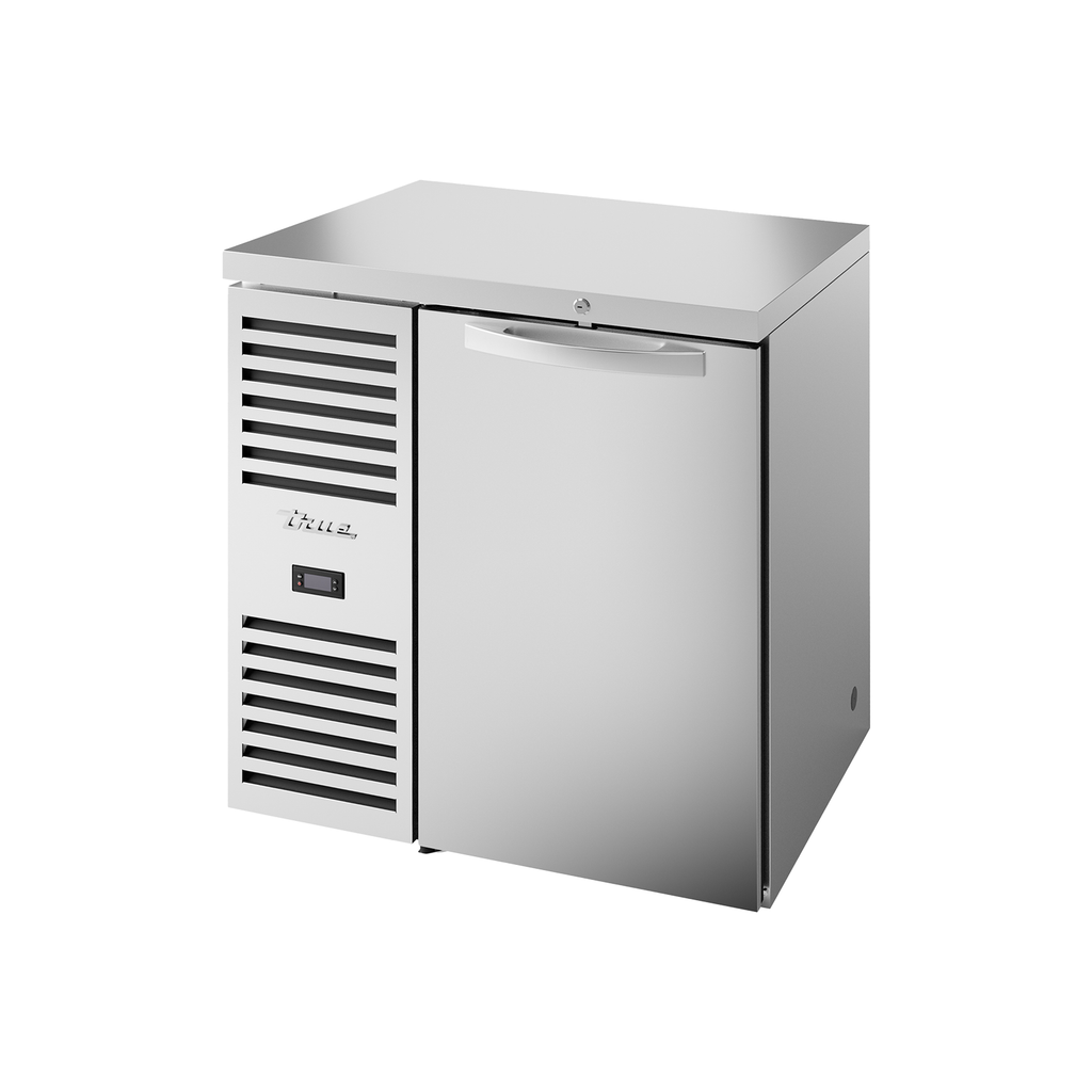 True TBR32-RISZ1-L-S-S-2 Stainless Steel Solid Door Undercounter Fridge 290 Litres.