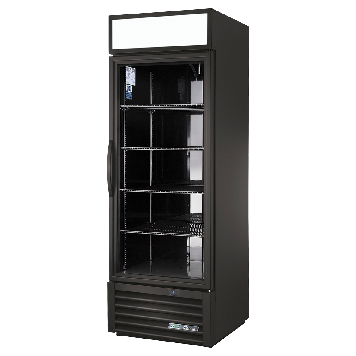 True Refrigeration TSL02 Black Upright Single Glass Door Display Fridge 651 Litres