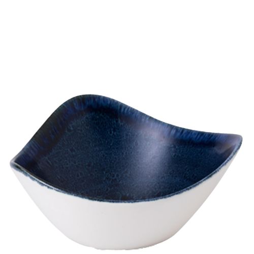 Churchill Stonecast® Triangle Bowl Plume Ultramarine 15.30cm Case Size 12 - Cater-Connect Ltd