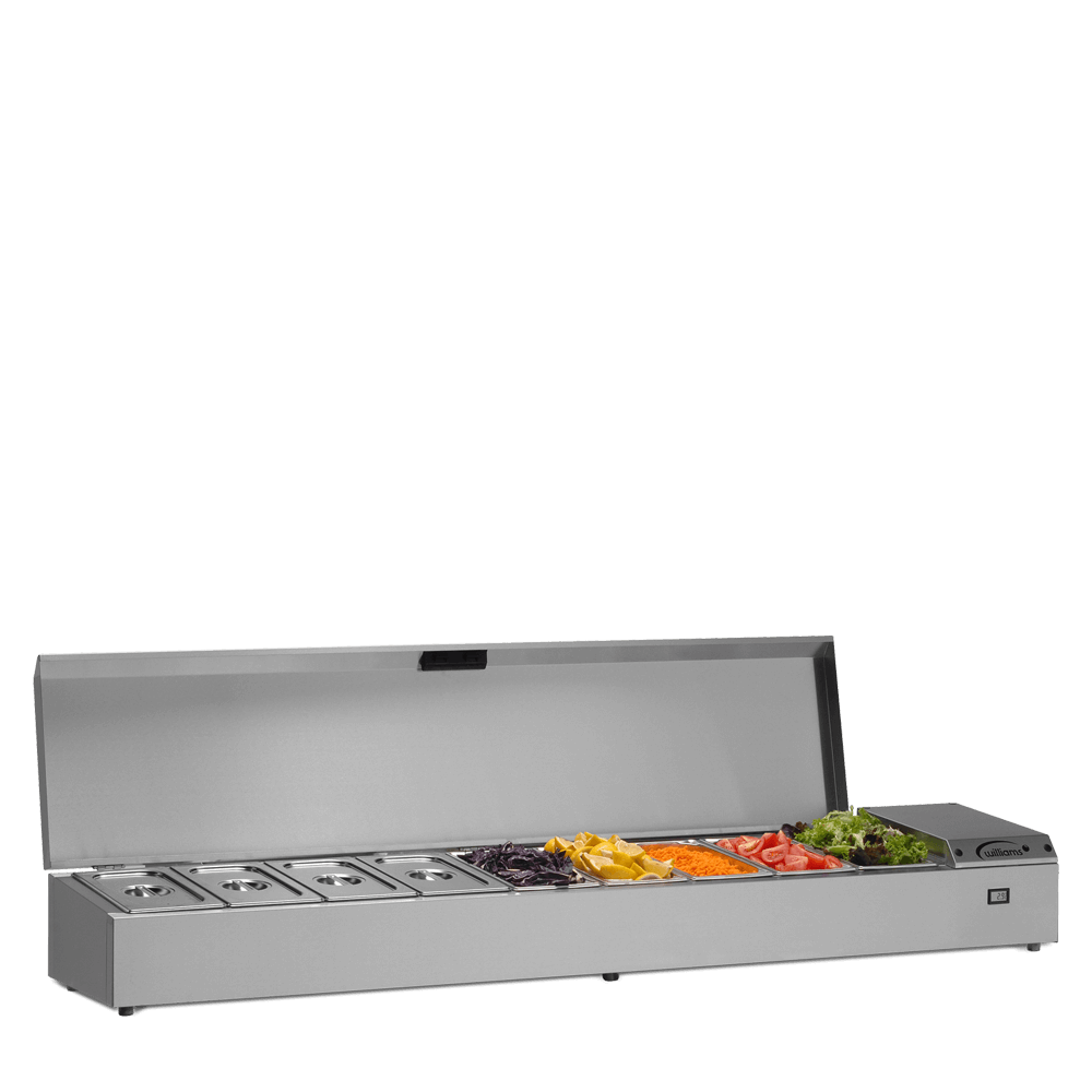 Williams TW18-SS Stainless Steel Thermowell Refrigerated Topping Shelf 1862mm