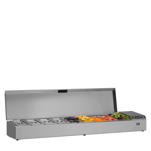 Williams TW18-SS Stainless Steel Thermowell Refrigerated Topping Shelf 1862mm
