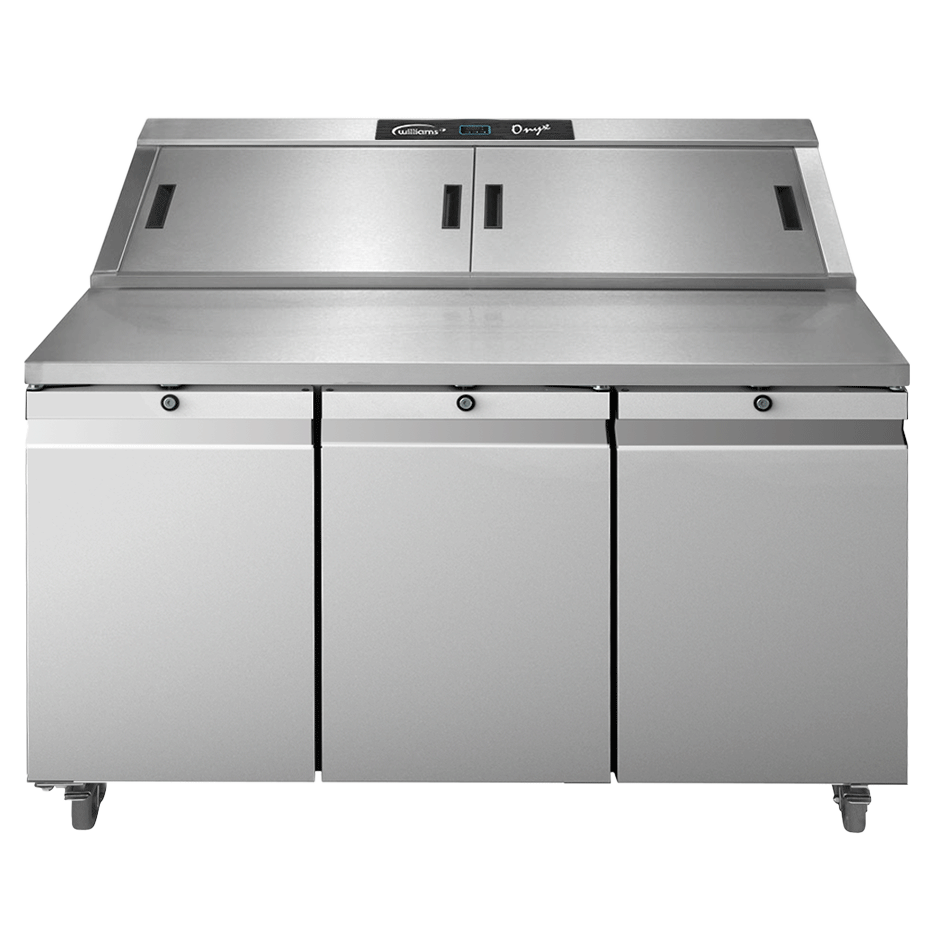 Williams Onyx HCPC3-SS 3 Door Refrigerated Prep Counter 613 Litres