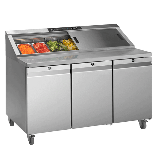 Williams Onyx HCPC3-SS 3 Door Refrigerated Prep Counter 613 Litres