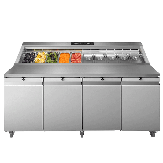 Williams Onyx HCPC4-SS Four Door Refrigerated Prep Counter 828 Litres