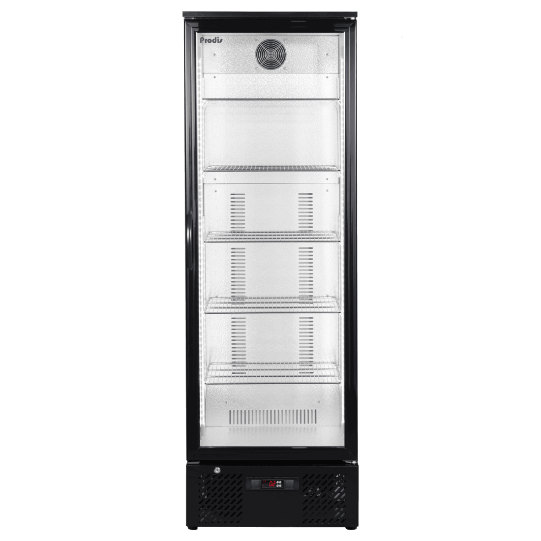 Prodis NT10-LE Single Door Black Display Bottle Fridge 287 Litres