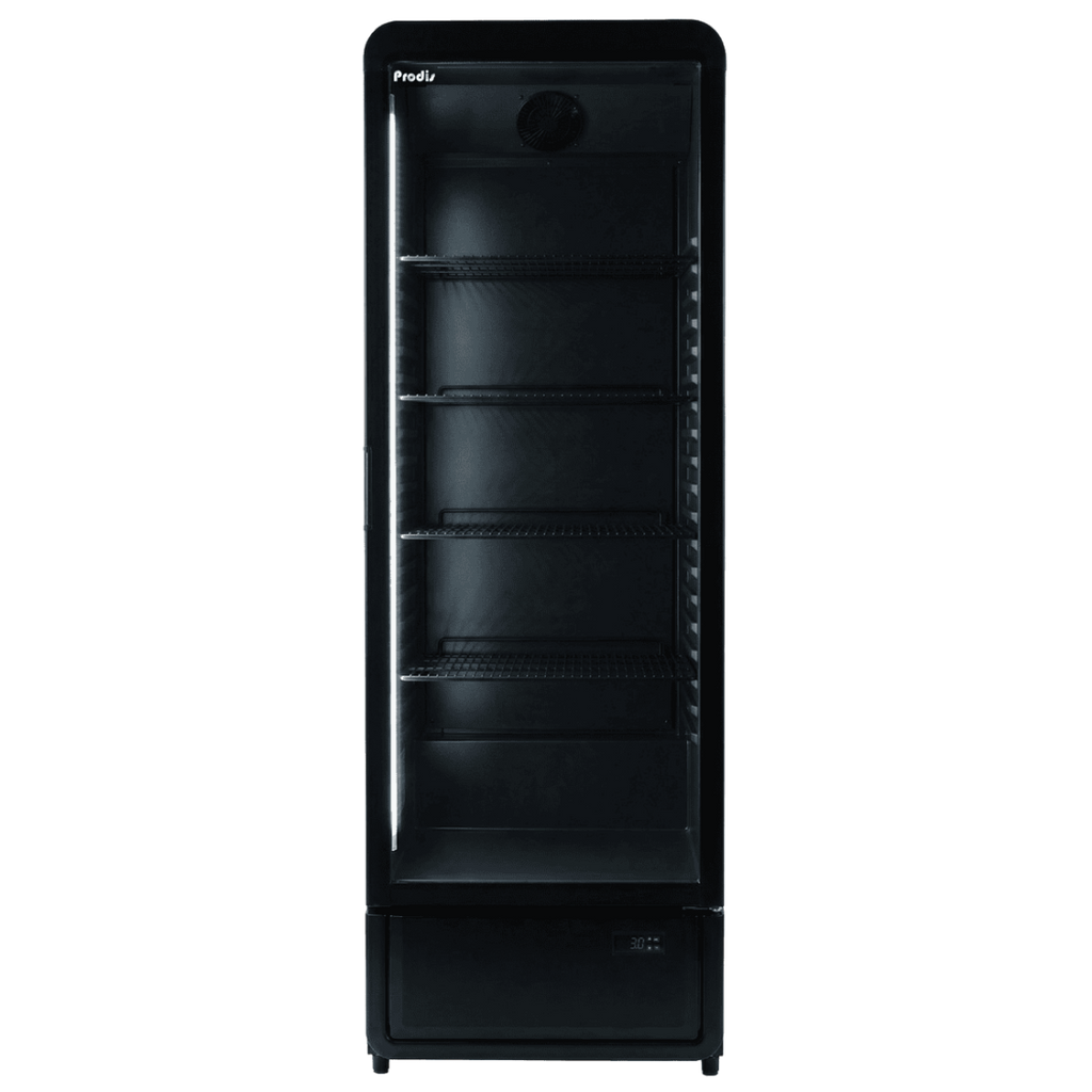 Prodis XDA600-P-K-LE Single Door Black Display Bottle Fridge 377 Litres
