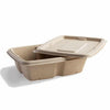 Recyclable Rectangle Bagasse Container Lids Only 1100ml Case Size 400