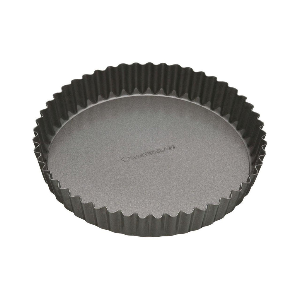 Masterclass KCMCHB37 Non-Stick Fluted Round Quiche Tin 23cm.