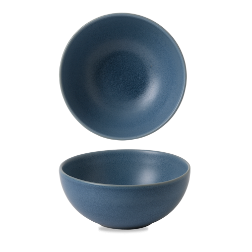 Churchill Nourish Oslo Blue Deep Bowl 15.5cm Case Size 6 - Cater-Connect Ltd