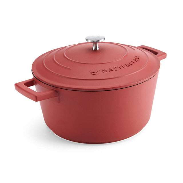 MasterClass Lightweight 4 Litre Red Casserole Dish With Lid