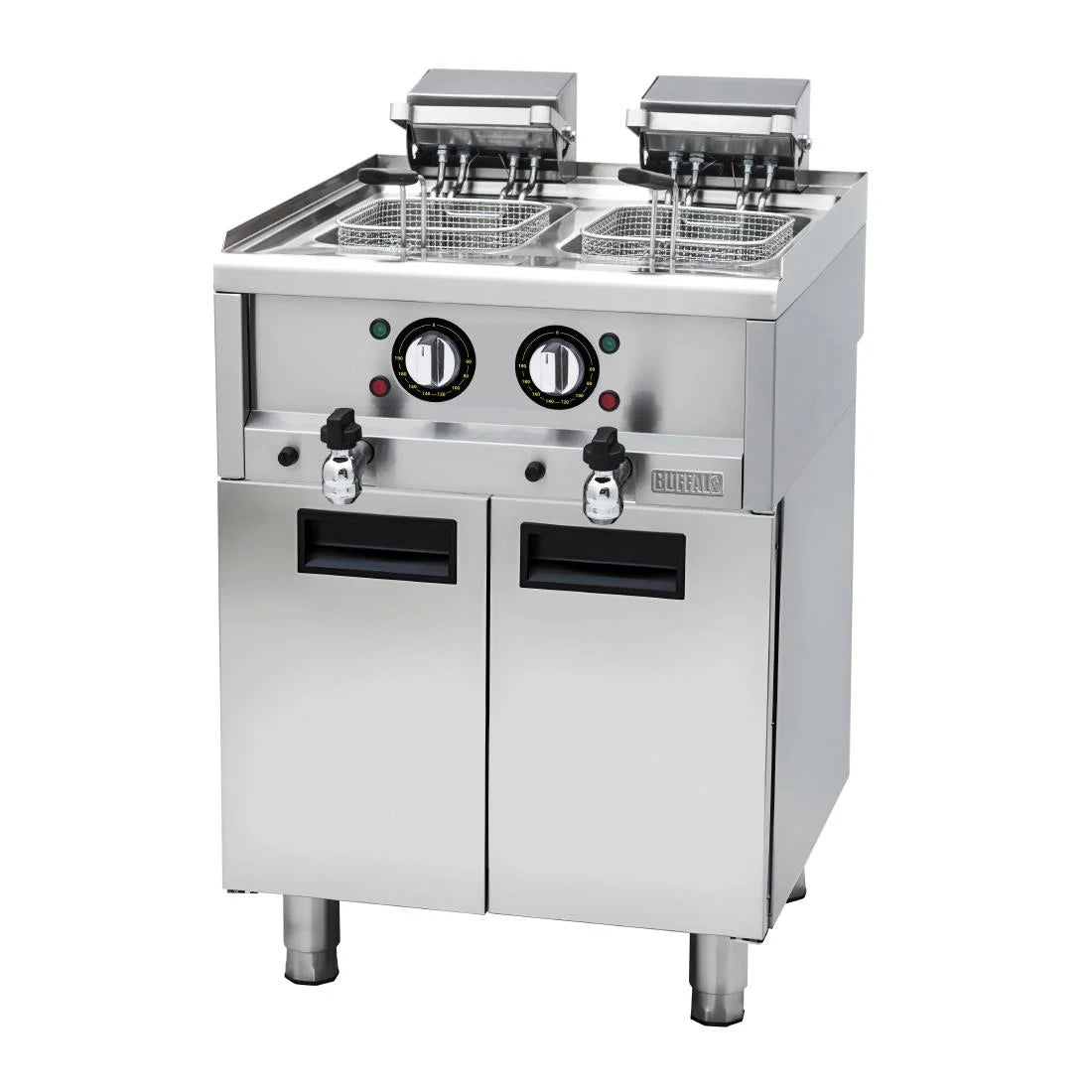 Buffalo 600 Series Freestanding Electric Twin Tank Fryer 16 Litres