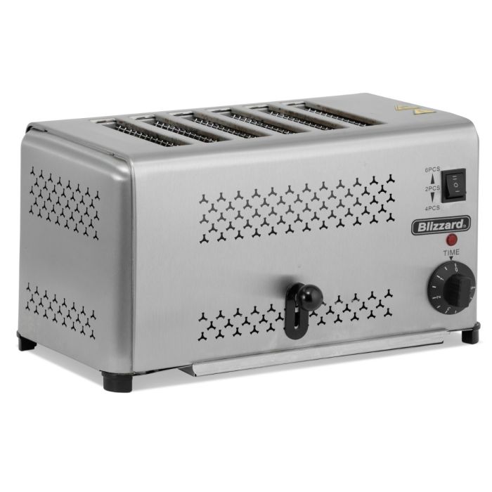 Blizzard B6ST Stainless Steel 6 Slot Toaster 2500W - Cater-Connect Ltd