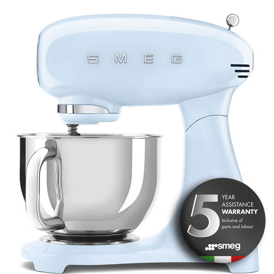 Smeg SMF03PBUK Pastel Blue Stand Mixer 4.8 Litres