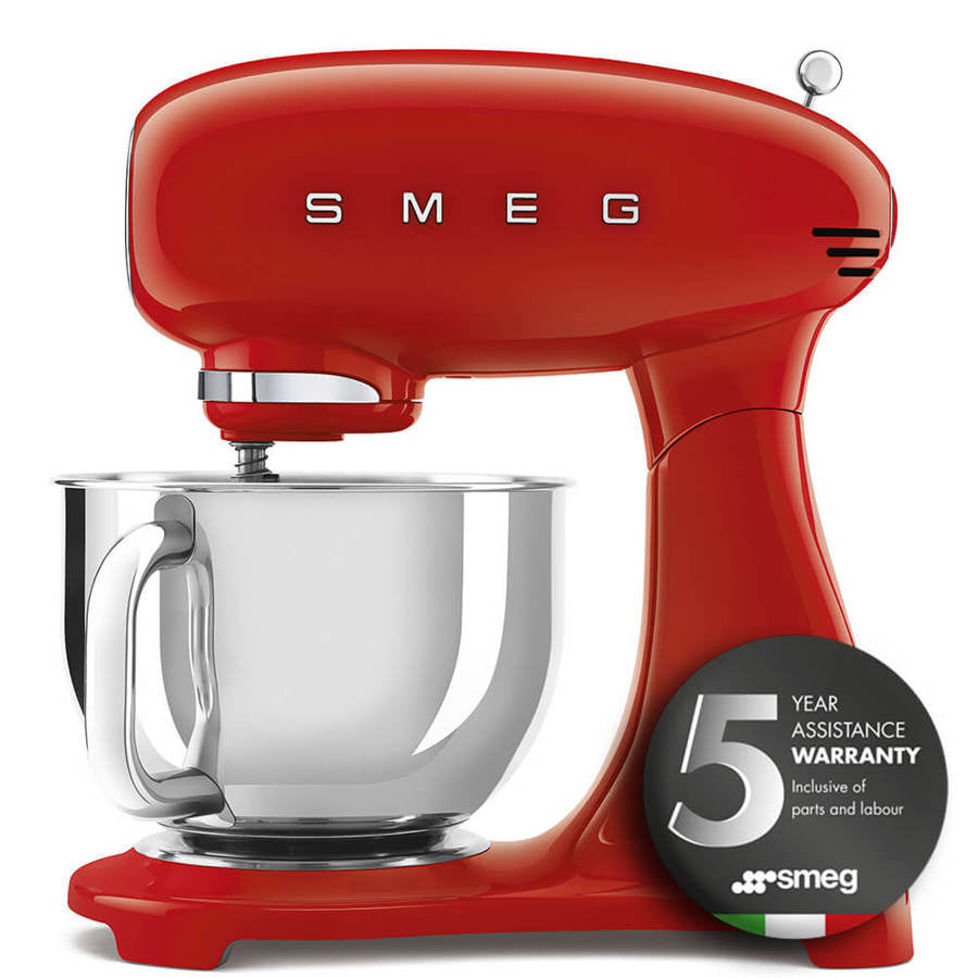 Smeg SMF03RDUK Red Stand Mixer 4.8 Litres