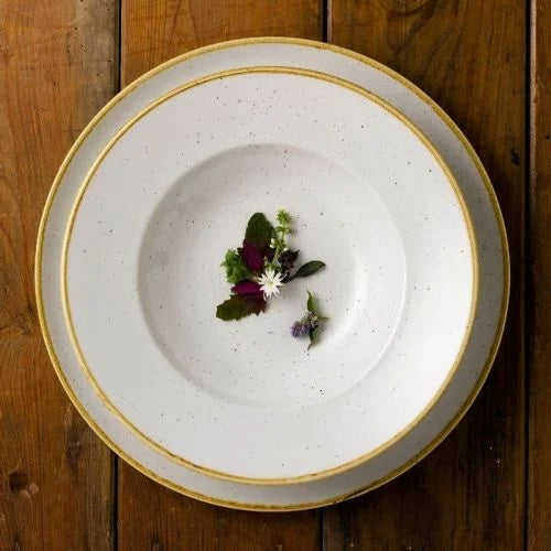 Churchill Stonecast Barley White Organic Round Plate 26.4cm Case Size 12