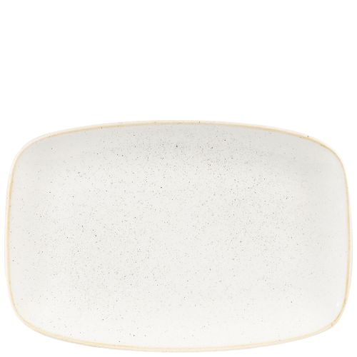 Churchill Stonecast Barley White Oblong Chefs Plate 24.5 x 35.5cm Case Size 6