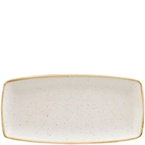 Churchill Stonecast Barley White Oblong Plate 18.5 x 35cm Case Size 6