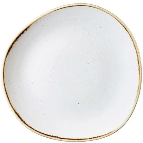 Churchill Stonecast Barley White Organic Round Plate 18.6cm Case Size 12