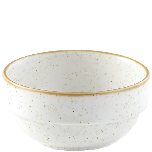 Churchill Stonecast Barley White Stacking Bowl 11.5cm Case Size 6