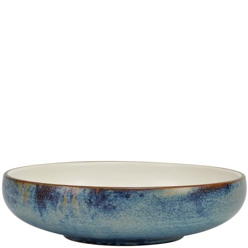 GenWare Terra Porcelain Aqua Blue Two Tone Coupe Bowl 20cm Case Size 6