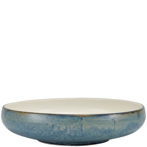 GenWare Terra Porcelain Aqua Blue Two Tone Coupe Bowl 24.5cm Case Size 6