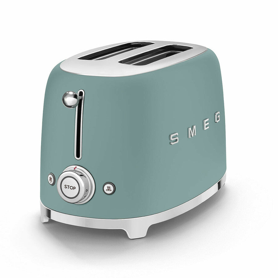 Smeg TSF01EGMUK Retro Matte Emerald Green 2 Slice Toaster