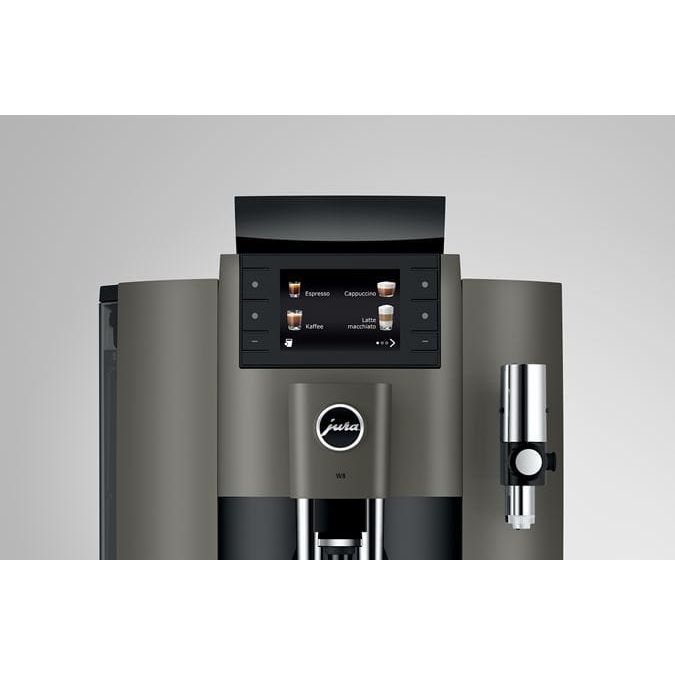 Jura Automatic Commercial W8 Dark Inox Coffee Bean To Cup Machine - Cater-Connect Ltd