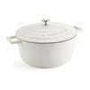 MasterClass Lightweight 5 Litre Cream Casserole Dish With Lid